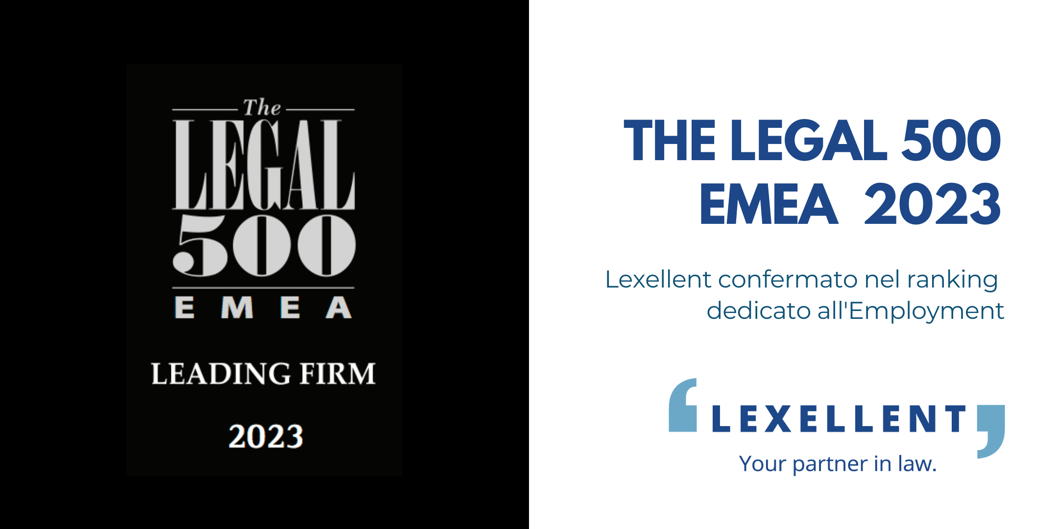 Lexellent tra le Leading Firm di The Legal 500 – Guida EMEA 2023